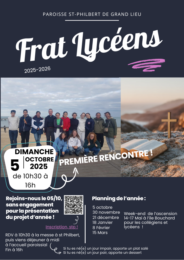 Frat' lycéens - Lancement 5 octobre 2025